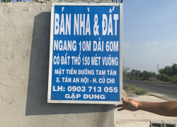 Bán đất dt 600m2 giá 3. 3 tỷ Xã Tân An hội, Củ chi, TP. Hồ Chí Minh