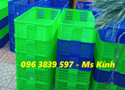 Sóng nhựa hở, sọt nhựa, rổ nhựa đựng hàng trong siêu thị giá rẻ - 096 3839 597 Ms Kính