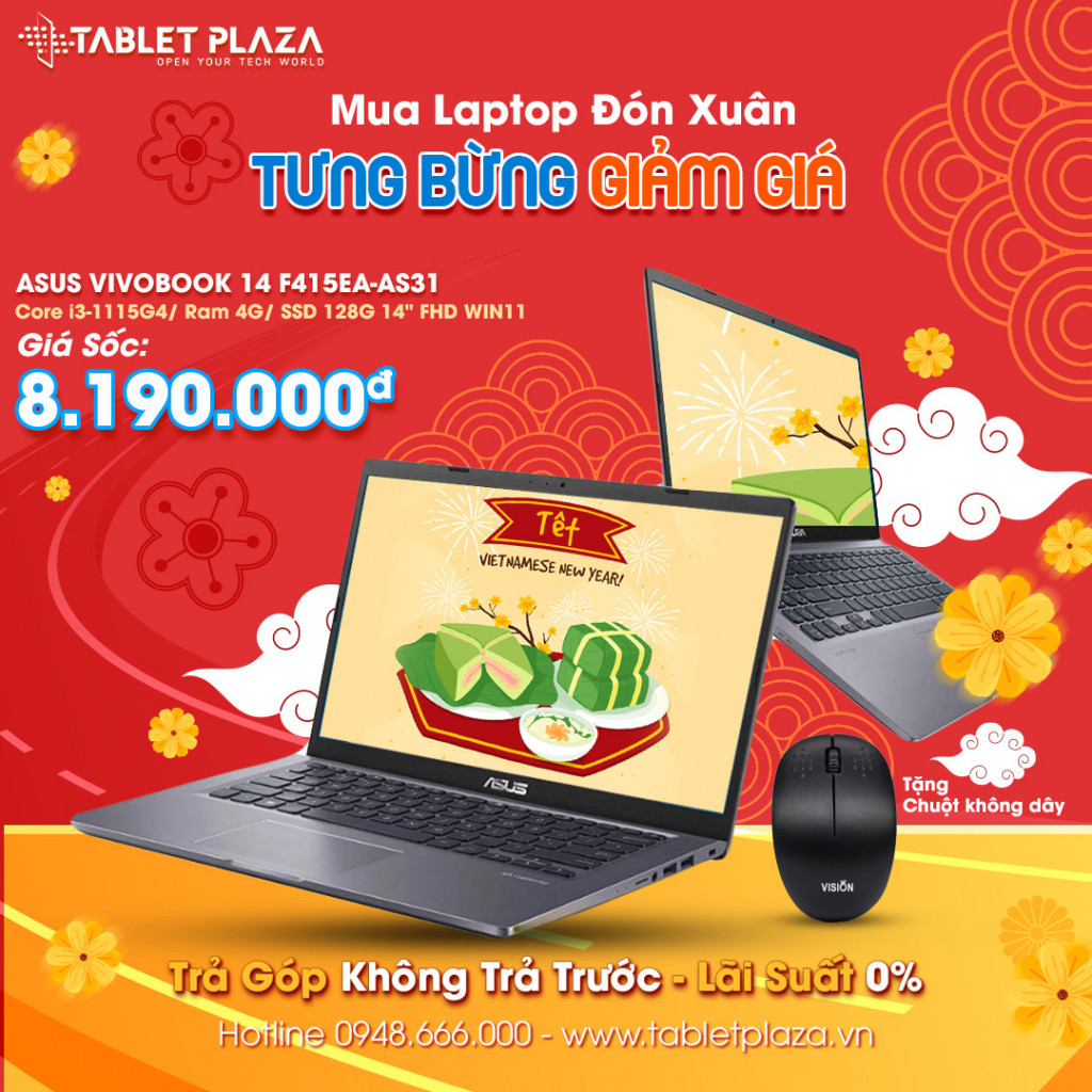 Tablet Plaza Sale năm mới LAPTOP còn 8 triệu