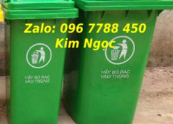 Bán thùng rác đô thị 240 lít giá rẻ tại Dĩ An, Bình Dương Lhe 0967788450 Ms Ngọc