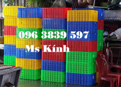 Giá bán sóng nhựa hở 2t5, thùng nhựa rỗng, rổ nhựa đựng hàng - 096 3839 597 Ms Kính