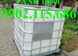 Bể chứa nước 1000l, tank nhựa IBC1000l, thùng nhựa 1000 l