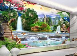Gạch tranh phòng khách HP9983