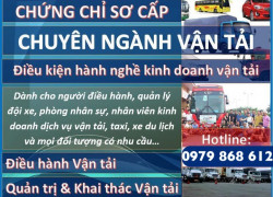 CHỨNG CHỈ SƠ CẤP QUẢN LÝ KHAI THÁC VẬN TẢI ĐƯỜNG BỘ 0979868612