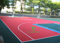 Sàn thể thao cuộn PVC, sàn thể thao PP lắp ghép