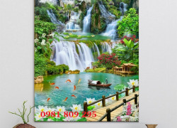Gạch men ốp tường thác nước HP112
