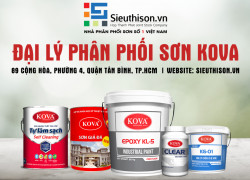 Tổng đại lý bán sơn chống nóng Kova cho mái tôn,tường chính hãng giá rẻ tại TPHCM
