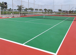 Đại lý bán Sơn phủ tennis Terraco có cát Fle coating Textured chính hãng giá rẻ tại TPHCM
