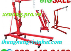 Cẩu thủy lực mini bằng tay 2 tấn - cẩu mốc động cơ 3 tấn
