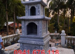 5863 mộ tháp sư phật giáo bằng đá đẹp thái nguyên bảo tháp tro cốt
