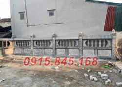 Tường hàng rào đá xanh đẹp Bình Phước