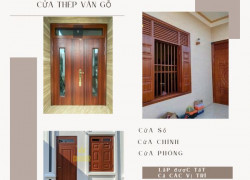 Cửa thép vân gỗ tại Trà Vinh| Báo giá cửa thép vân gỗ mới nhất