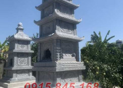 Bảo tháp sư đá xanh đẹp nhất Thanh Hoá