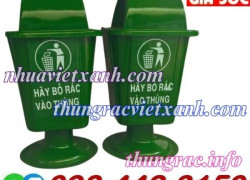 Thùng rác treo đơn chân nhựa 55 lít nhựa composite
