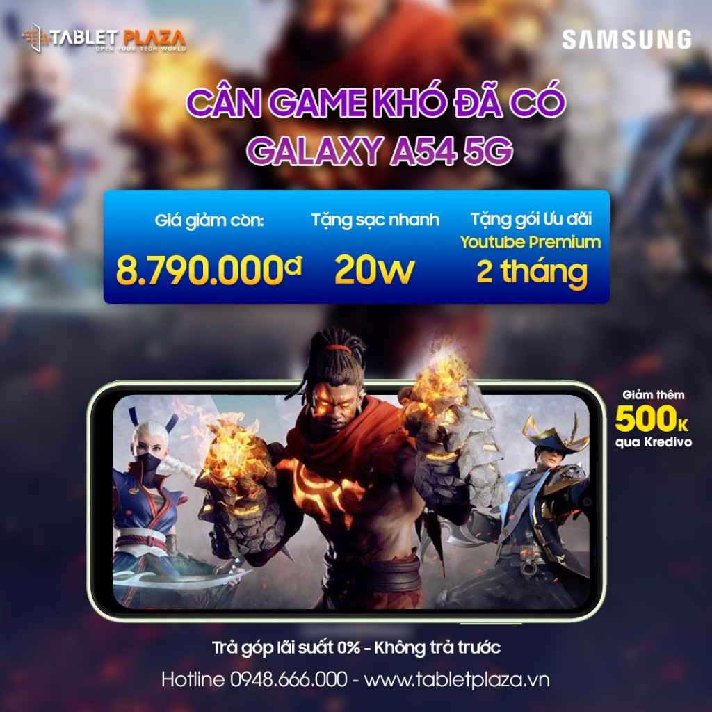 Galaxy A54 Siêu Khuyến Mãi tại Tablet Tân Bình