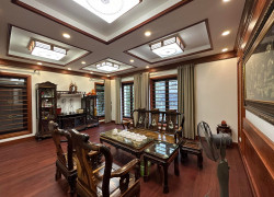 Bán gấp biệt thự KĐT Cầu Giấy - Thọ Tháp - view thoáng - 200m2 - 4T - MT 14m, 56.5 tỷ.