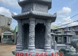 02+ Mộ tháp sư đá chạm khắc hoa văn đẹp Thanh Hoá