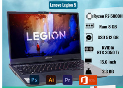 Lenovo Legion 5 2021 (15ACH6H), Ryzen R7-5800H, RAM 8G