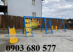 Thang leo liên hoàn kết hợp cầu trượt, xích đu cho trẻ em