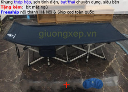 Giường gấp xếp gọn Gb22B- tặng kèm túi đựng, bịt mắt ngủ, freeship