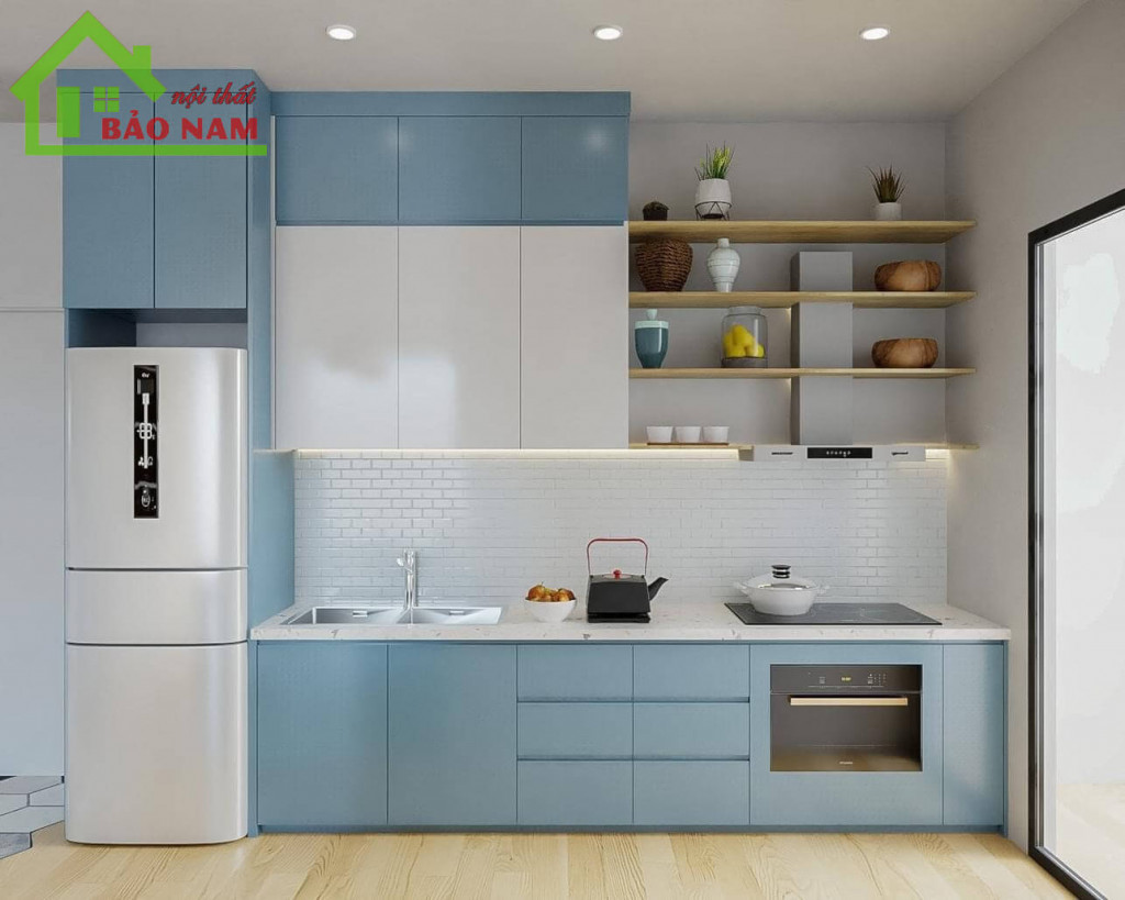 Thiết kế tủ bếp đẹp cho không gian nhỏ, hẹp | Bep.vn