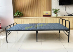 Giường gấp- giường xếp khung thép có đệm