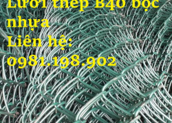 Lưới thép B40 bọc nhưa kích thước 10m/cuộn giá tốt- hàng sẵn tại kho