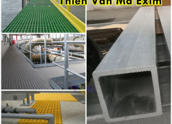Sàn nắp kín dập gân frp grating, bậc thang trên tàu chống ăn mòn