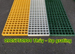 Cung cấp frp grating ô lưới nhiều màu kháng hoá chất