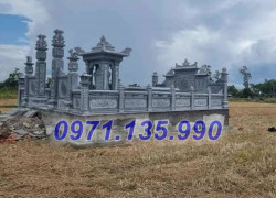 Đồng Nai Mẫu lăng mộ đá đơn giản đẹp bán tại Đồng Nai, khu khuôn viên nhà mồ gia tộc gia đình dòng họ