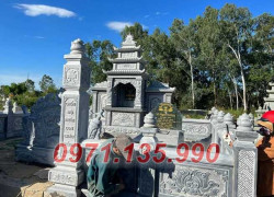 Khánh Hoà Mẫu khu lăng mộ bằng đá đẹp bán tại Khánh Hoà, khu khuôn viên nhà mồ gia tộc gia đình dòng họ