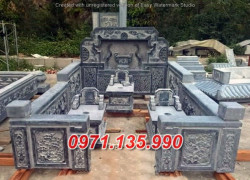 Bình Định Mẫu lăng mộ đá cao cấp đẹp bán tại Bình Định, khu khuôn viên nhà mồ gia tộc gia đình dòng họ