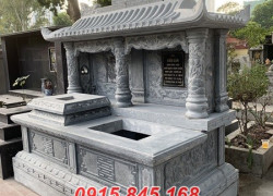 24 Mẫu mộ đôi bằng đá đẹp bán tại Lạng Sơn, lăng mộ ông bà bố gia đình