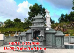 Hà Nội 39 địa chỉ làm mẫu lăng mộ đá đẹp bán tại Hà Nội - khu khuôn viên nghĩa trang đá gia tộc
