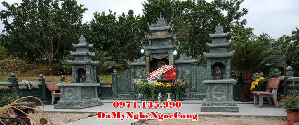 Hà Nội 47 Mẫu lăng mộ đá tự nhiên đẹp bán tại Hà Nội - khu khuôn viên nghĩa trang đá gia tộc