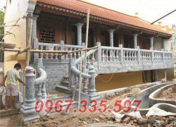 Mẫu lan can đá từ đường bán tại Bạc Liêu - Mẫu hàng rào đá khu lăng mộ