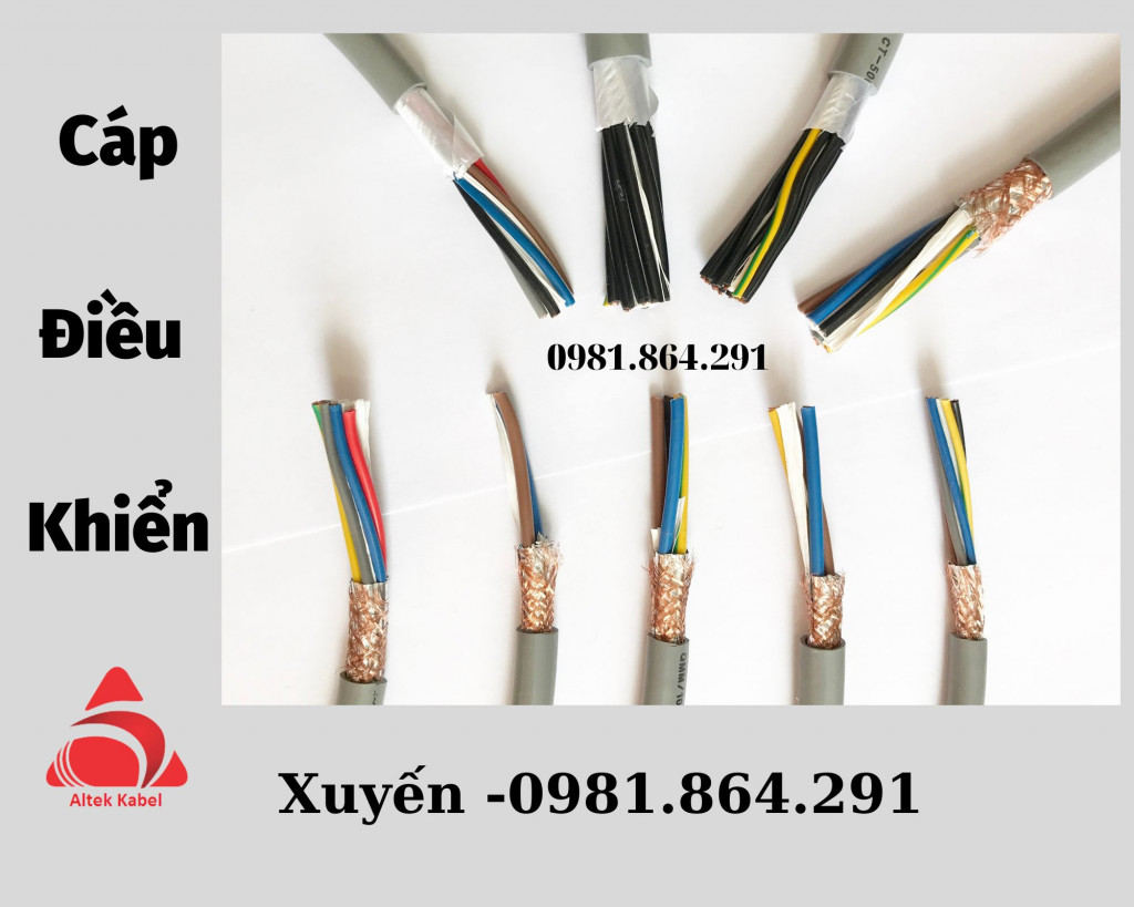 Chuyên dây cáp điều khiển 3x0.5,3x0.75,3x1.0,3x1.5mm2