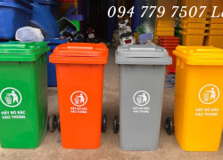 Phân phối thùng rác nhựa 120 lít quận tân bình