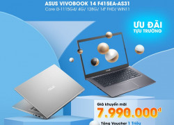 Laptop Asus Vivobook 14 F415EA-AS31 sale cực mạnh