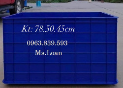 Sóng bít 5 bánh xe đựng dụng cụ sản xuất, thùng nhựa công nghiệp / 0963.839.593 Ms.Loan
