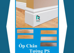 Mẫu Phào chân tường nhựa vân gỗ