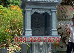 Mẫu bàn thờ thiên thờ ông thiên bằng đá đẹp bán tại Bình Phước - thờ tro hài cốt, có mái che