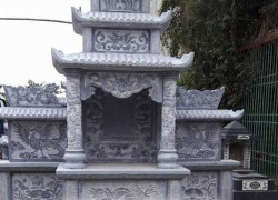 Mẫu lăng thờ bằng đá xanh rêu đẹp bán tại Vĩnh Long - Lăng thờ đá 1 mái, 2 mái, 3 mái