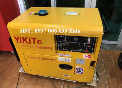 Thanh lý cuối năm Máy phát điện dầu chống ồn 6kw Yikito DHY6000SE Japan