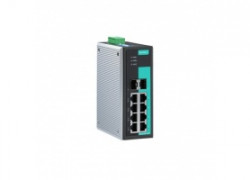EDS-G308-2SFP: Unmanaged full Gigabit Ethernet switch with 6 10/100/1000BaseT(X) ports, 2 combo 10/100/1000BaseT(X)