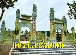 An Giang Giá 184- mẫu cổng làng đình chùa miếu, cổng nhà thờ họ bằng đá đẹp bán tại an giang