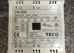 Contactor CN-300, nhiều lựa chọn cuộn coil:24V, 48V, 110V, 220V ,380v Teco- Đài Loan