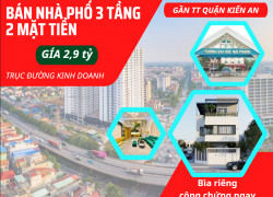 Chỉ với 2,9 tỷ sở hữu nhà 2 mặt tiền gần đường phố Trần Nhân Tông Q Kiến An