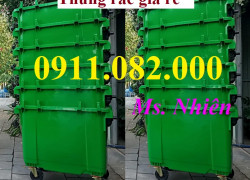 Cung cấp thùng rác 660 lít giá rẻ- thùng rác 4 bánh xe- lh 0911082000