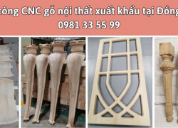 Nhận gia công CNC gỗ nội thất xuất khẩu tại Đồng Nai